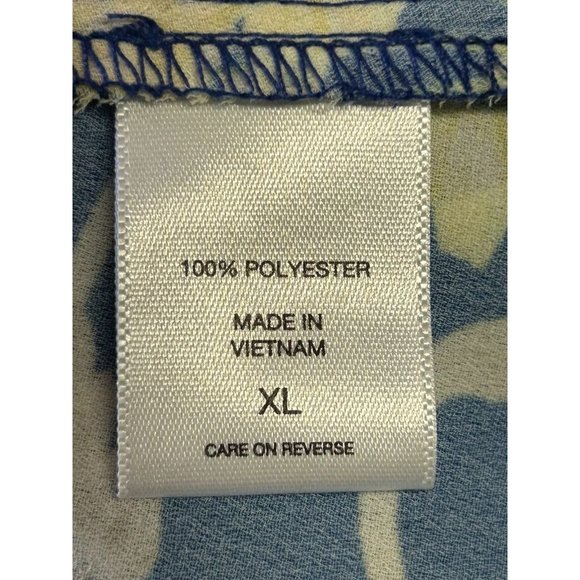 Soho New York & Co Multicolor Sleeveless Faux Wrap Tie Front Blouse - Size XL - Picture 5 of 6